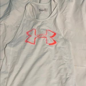 Under armour white tank